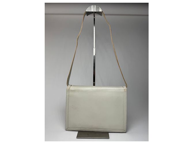 Vintage Yves Saint Laurent Ledertasche weiß - Ansicht 10