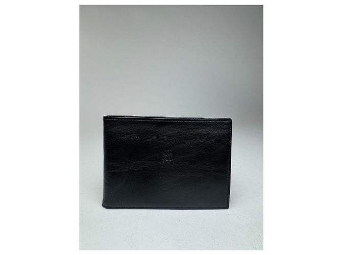 Vintage Loewe Madrid Flapable leather wallet black - view 3