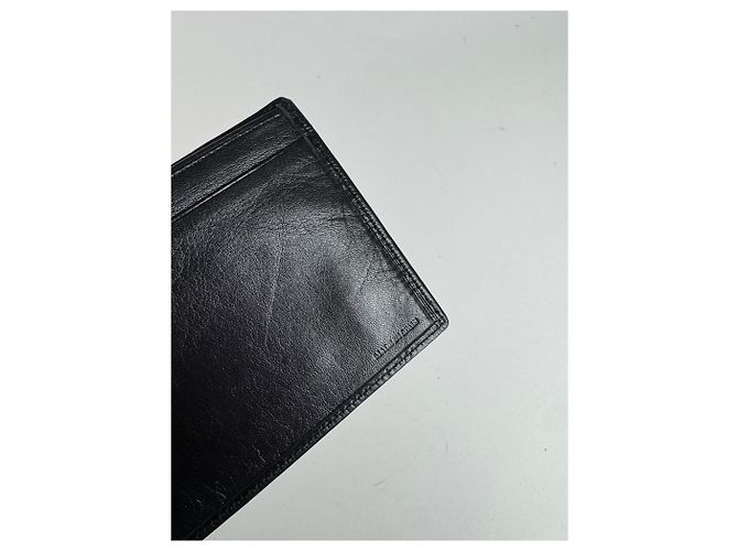Vintage Loewe Madrid Flapable leather wallet black - view 5