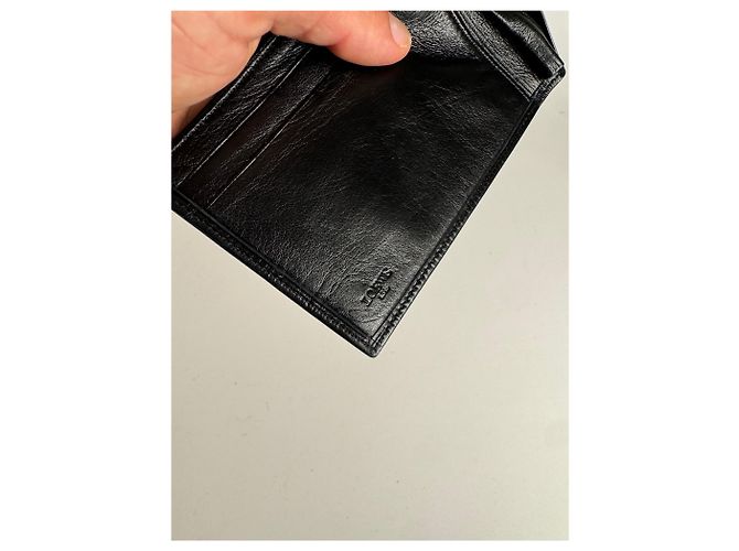 Vintage Loewe Madrid Flapable leather wallet black - view 6