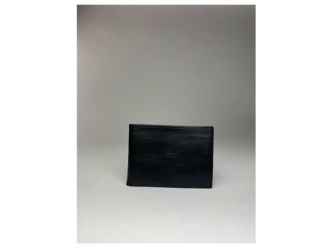 Vintage Loewe Madrid Flapable leather wallet black - view 7