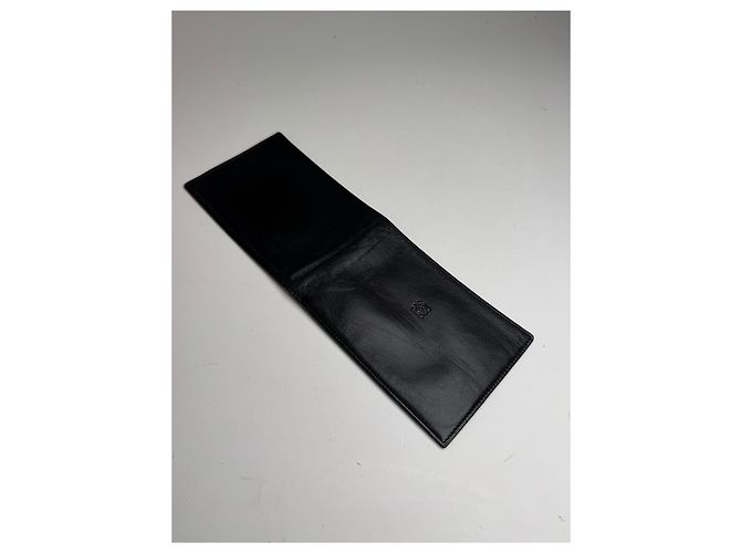 Vintage Loewe Madrid Flapable leather wallet black - view 9
