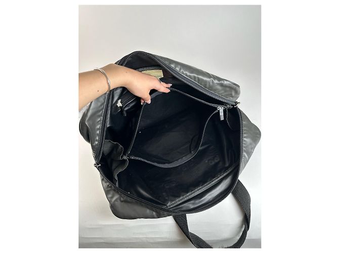 Borsa da viaggio vintage Issey Miyake Nero - vista 3