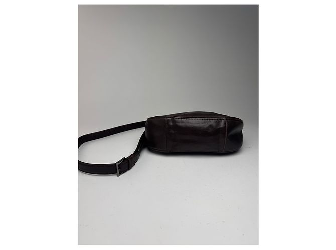 Vintage Issey Miyake Ledertasche braun Lila - Ansicht 12