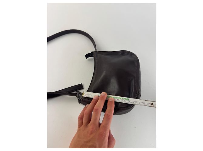 Vintage Issey Miyake Ledertasche braun Lila - Ansicht 14