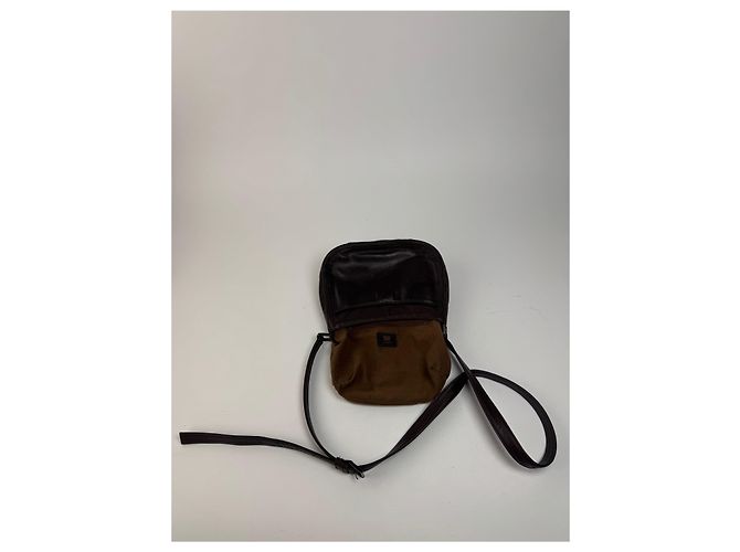 Vintage Issey Miyake Ledertasche braun Lila - Ansicht 3