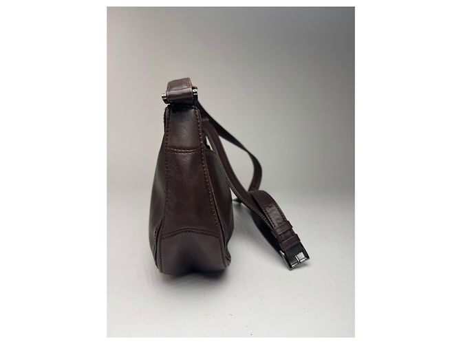 Vintage Issey Miyake Ledertasche braun Lila - Ansicht 5