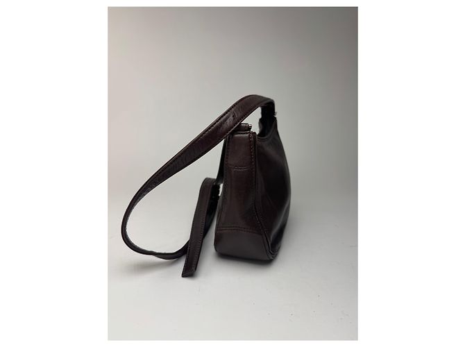 Vintage Issey Miyake Ledertasche braun Lila - Ansicht 9