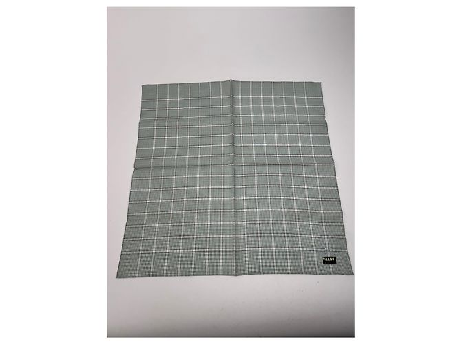 Céline Vintage Celine Karoschal grau weiß Grün - vista 10
