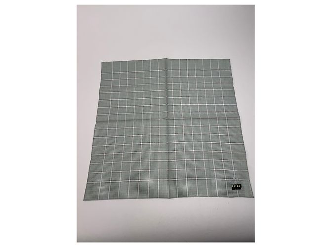 Céline Vintage Celine Karoschal grau weiß Grün - vista 6