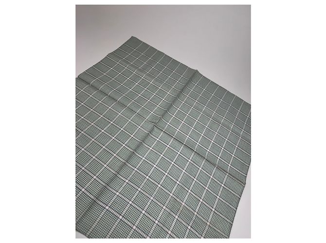 Céline Vintage Celine Karoschal grau weiß Grün - vista 7