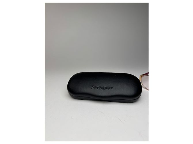 Occhiali da sole vintage Yves Saint Laurent rosso oro - vista 4