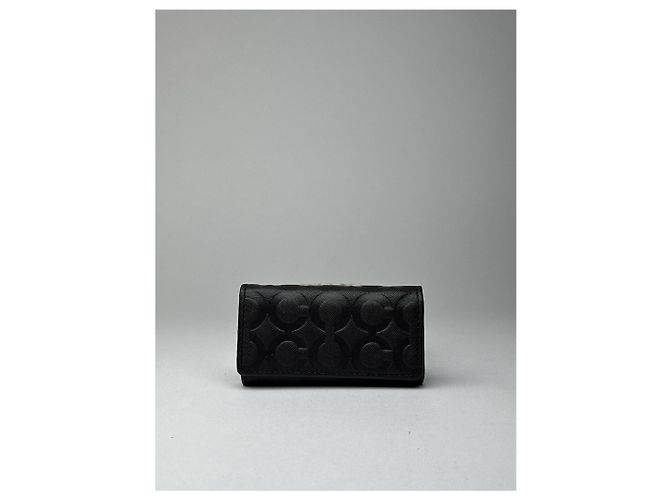 Vintage Coach Leather Monogram Key Holder black - view 10