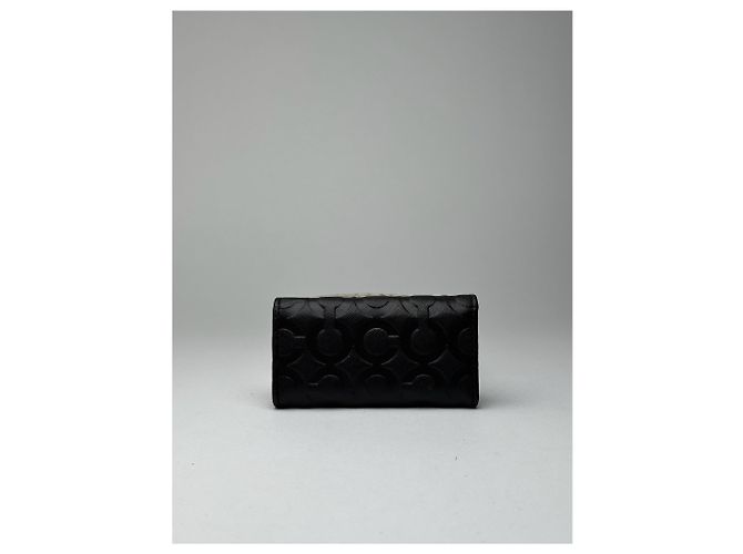 Vintage Coach Leather Monogram Key Holder black - view 2