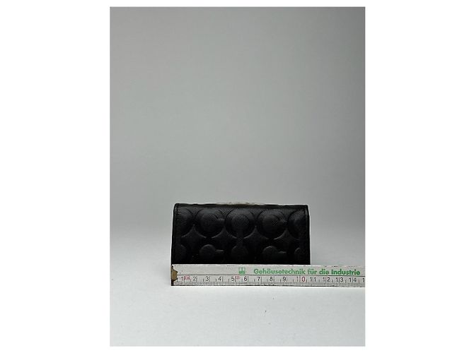 Vintage Coach Leather Monogram Key Holder black - view 9