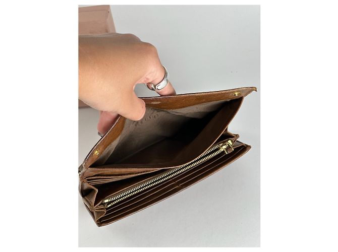 Vintage Miu Miu Leather wallet brown - view 5