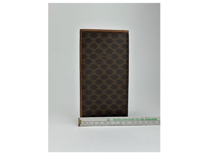 Céline Vintage Celine Paris Monogram Leather Card Holder Brown - view 10