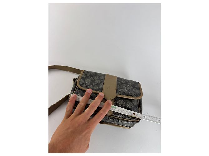 Vintage Yves Saint Laurent Ledertasche grau braun Schwarz - Ansicht 11