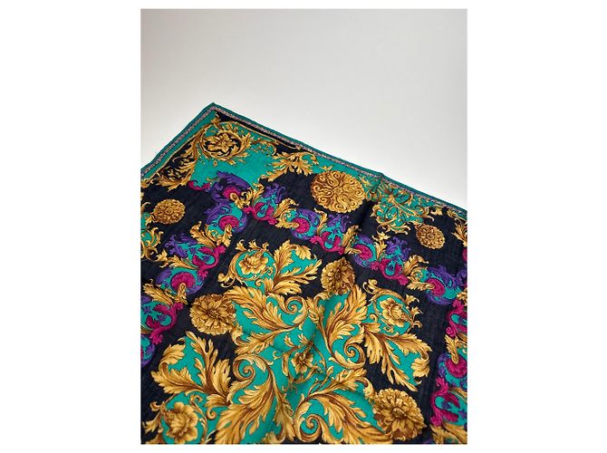 Céline Vintage Celine Paris Barockschal mehrfarbig Mehrfarben - Ansicht 6