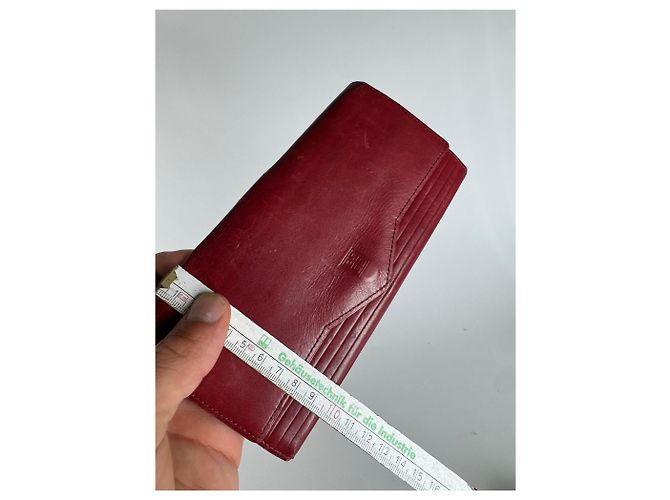 Vintage Givenchy Leather wallet red - view 12