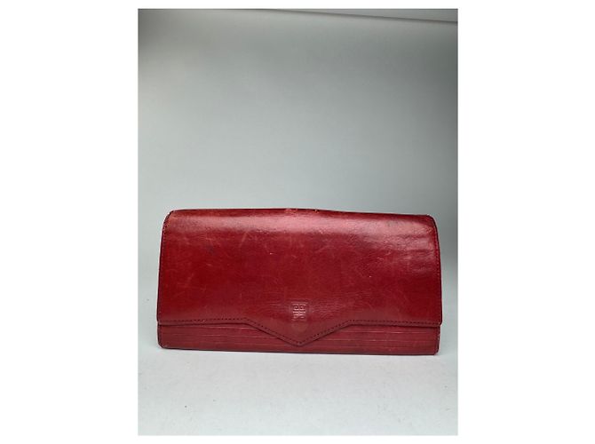Vintage Givenchy Leather wallet red - view 2