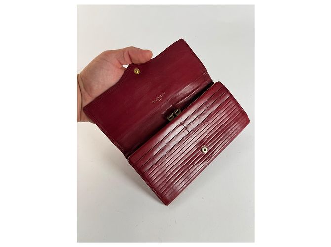 Vintage Givenchy Leather wallet red - view 6