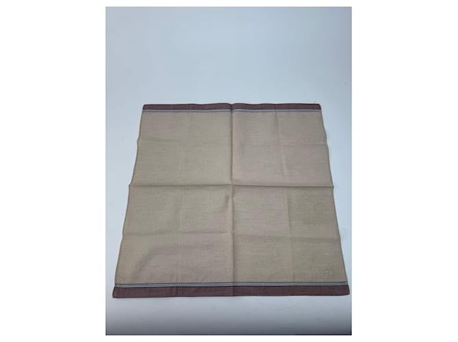 Céline Sciarpa vintage Celine beige marrone - vista 2