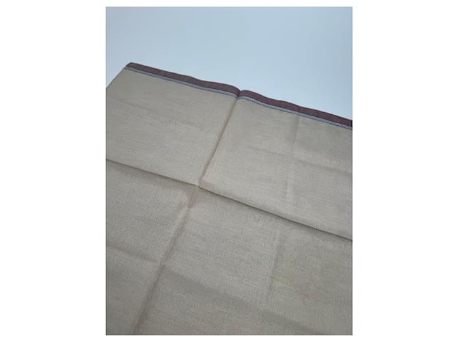 Céline Sciarpa vintage Celine beige marrone - vista 7