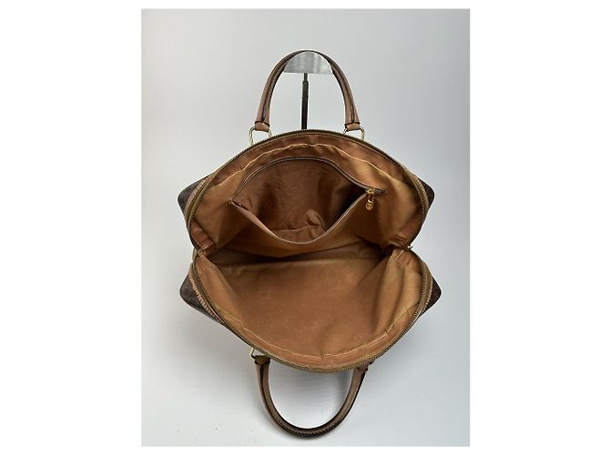 Triomphe Céline Valigia in pelle monogramma vintage Celine Paris marrone - vista 4