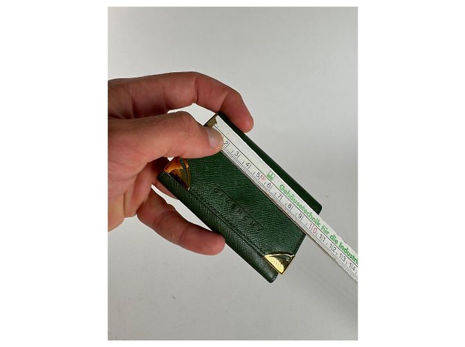 Vintage Givenchy Leather key holder green - view 10
