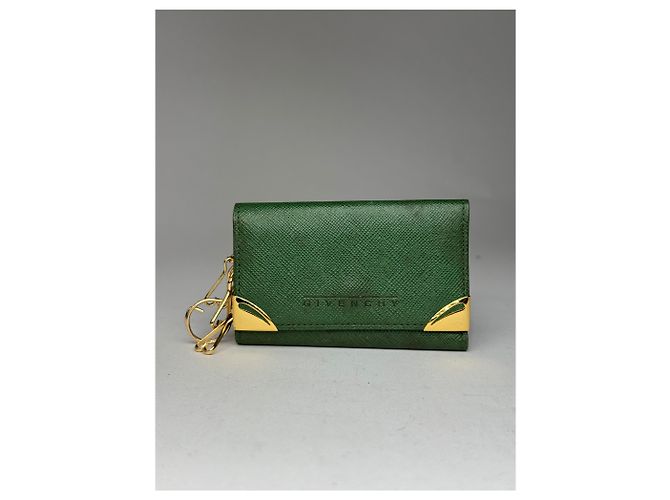 Vintage Givenchy Leather key holder green - view 12