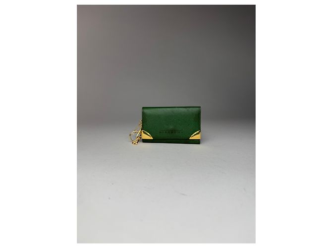 Vintage Givenchy Leather key holder green - view 3