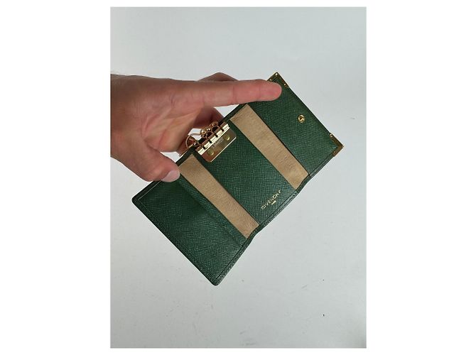 Vintage Givenchy Leather key holder green - view 5