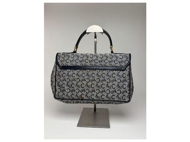 Céline Vintage Celine Paris Monogramm Tasche Schwarz - Ansicht 2