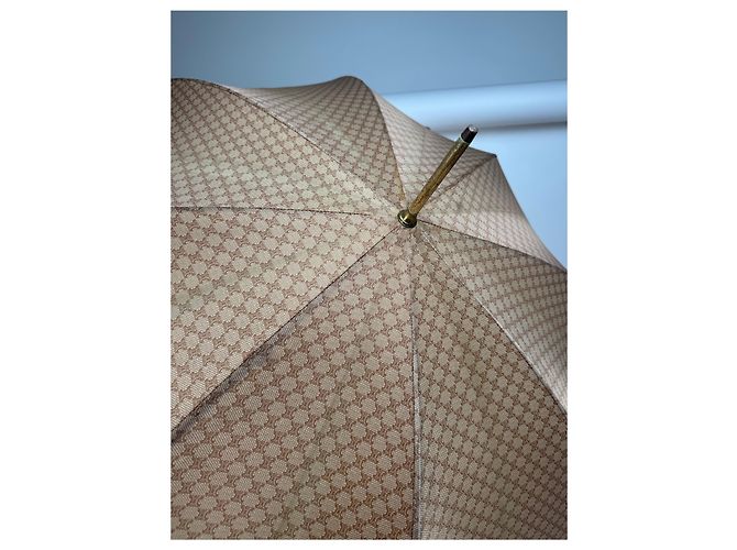 Céline Ombrello vintage Celine Monogram beige - vista 2