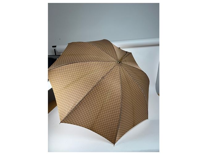 Céline Ombrello vintage Celine Monogram beige - vista 5