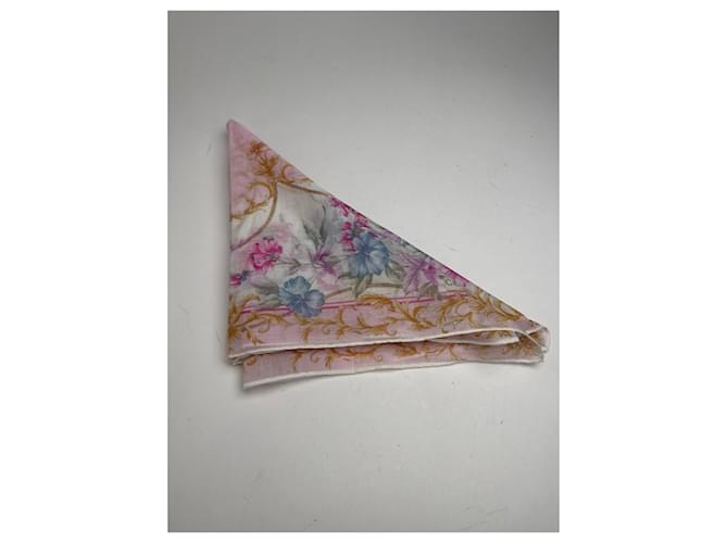 Céline Sciarpa vintage Celine floreale Rosa - vista 10