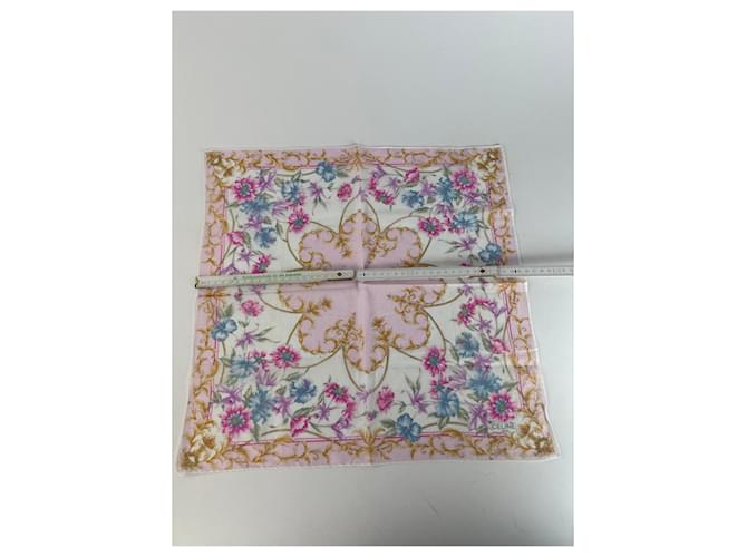 Céline Sciarpa vintage Celine floreale Rosa - vista 9