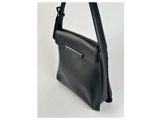 Vintage Givenchy Ledertasche schwarz - Ansicht 10