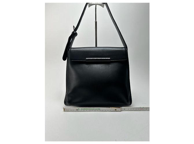 Vintage Givenchy Ledertasche schwarz - Ansicht 15