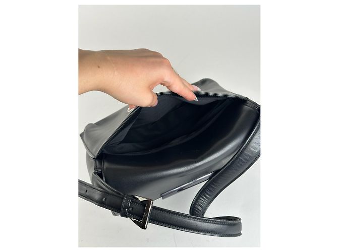 Vintage Givenchy Ledertasche schwarz - Ansicht 3
