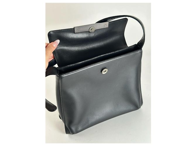 Vintage Givenchy Ledertasche schwarz - Ansicht 5