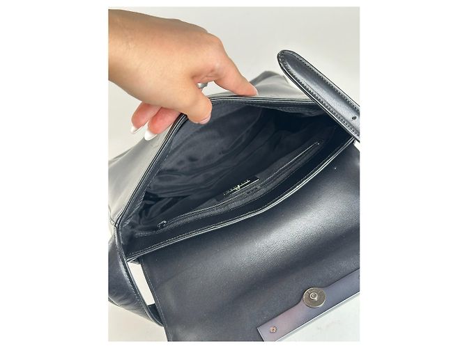 Vintage Givenchy Ledertasche schwarz - Ansicht 8