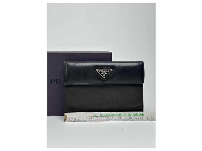 Vintage Prada Leather wallet Black - view 12