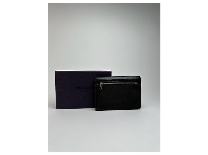 Vintage Prada Leather wallet Black - view 2