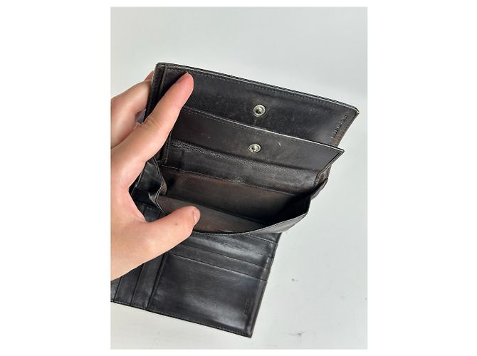 Vintage Prada Leather wallet Black - view 5