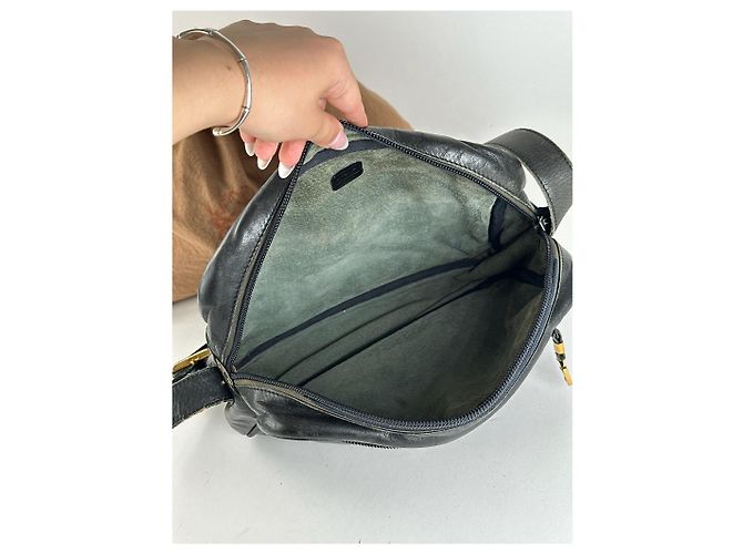 Vintage Loewe Madrid Ledertasche schwarz - Ansicht 10