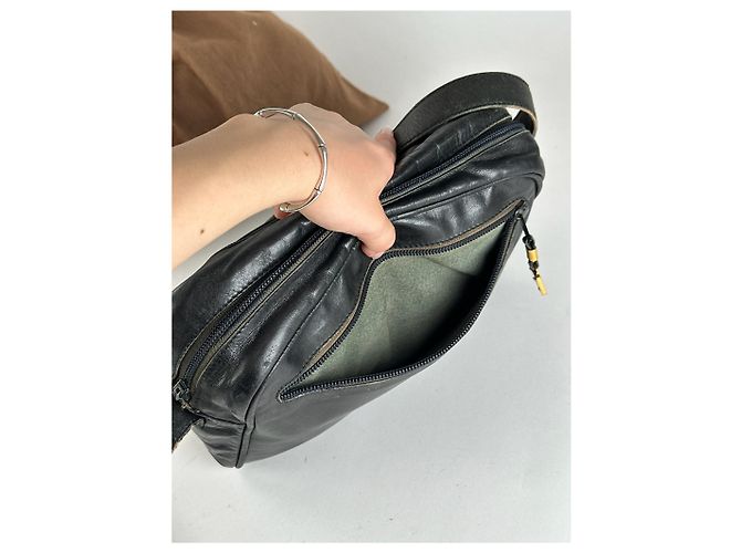 Vintage Loewe Madrid Ledertasche schwarz - Ansicht 11