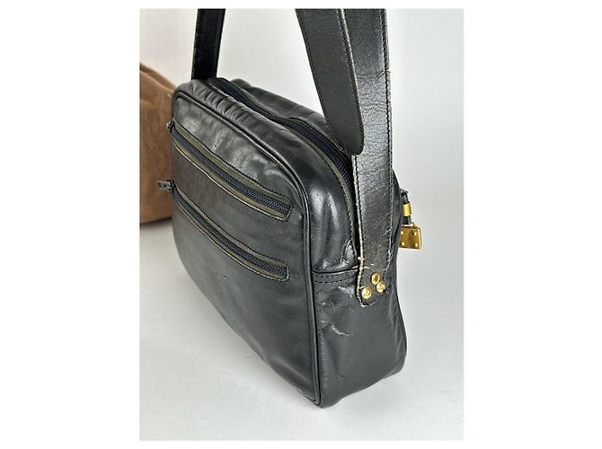 Vintage Loewe Madrid Ledertasche schwarz - Ansicht 12