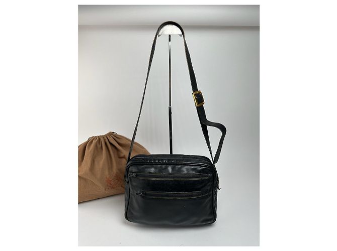 Vintage Loewe Madrid Ledertasche schwarz - Ansicht 2